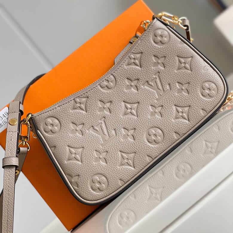 lv路易威登23新款女士米色壓花牛皮金色金屬拉鏈開合單肩包M81862￥1280.00的图片-高仿LV包包、高仿lv女包