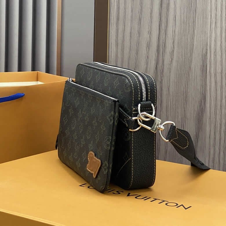 LV路易威登23年春夏男士單肩包TRIO郵差包 M46340￥1480.00的图片-高仿LV包包、高仿lv男包