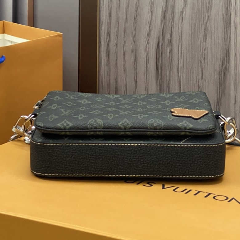 LV路易威登23年春夏男士單肩包TRIO郵差包 M46340￥1480.00的图片-高仿LV包包、高仿lv男包