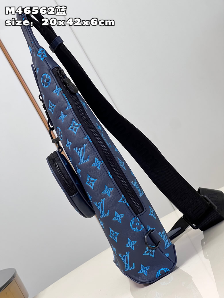 頂級原單lv本款Duo單肩包M46562藍￥1480.00的图片-高仿LV包包、高仿lv錢包