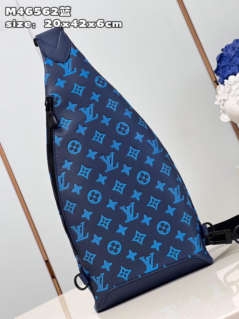 頂級原單lv本款Duo單肩包M46562藍￥1480.00的图片-高仿LV包包、高仿lv錢包