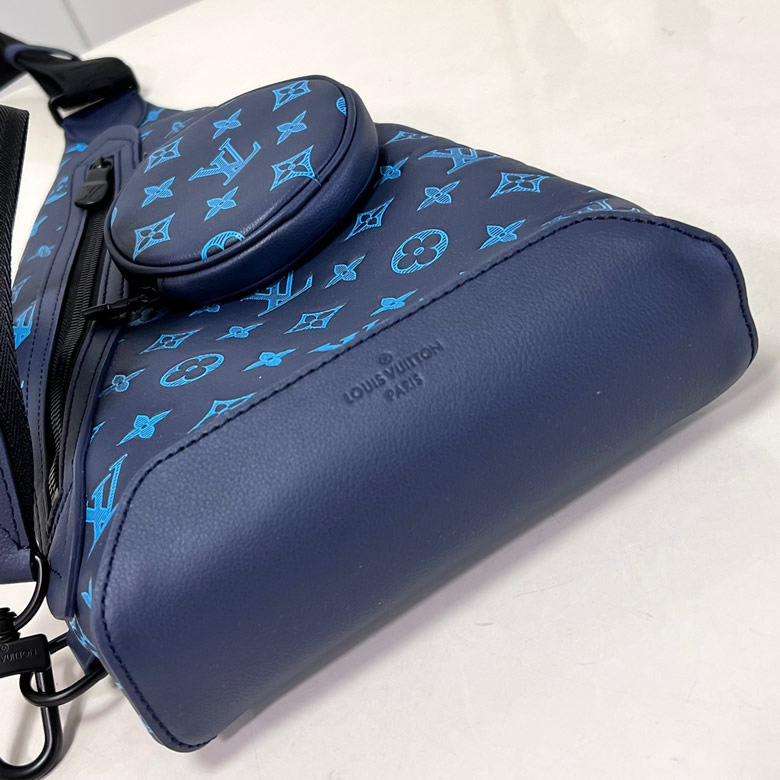 頂級原單lv本款Duo單肩包M46562藍￥1480.00的图片-高仿LV包包、高仿lv錢包