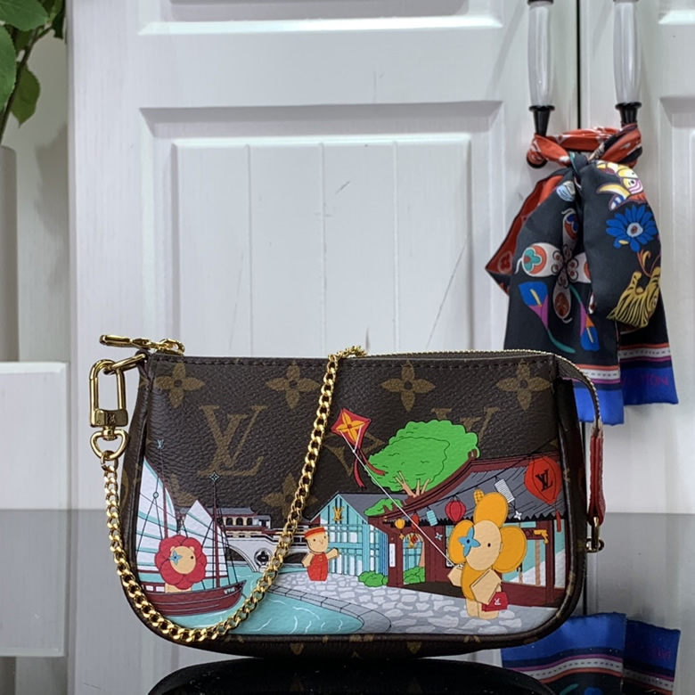 頂級原單Mini花卉風箏路過水上舢闆lv手拿包M81965-lv錢包￥1180.00的图片-高仿LV包包、高仿lv錢包