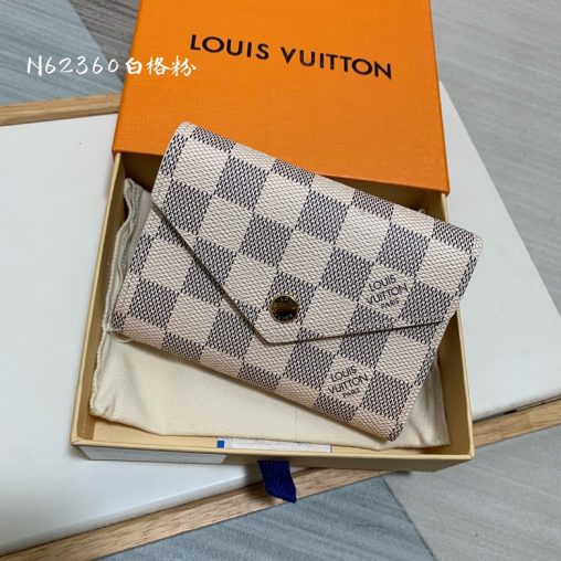 高仿LV女包VICTORINE棋盤格/水波紋短款錢包錢夾 N64022￥880.00