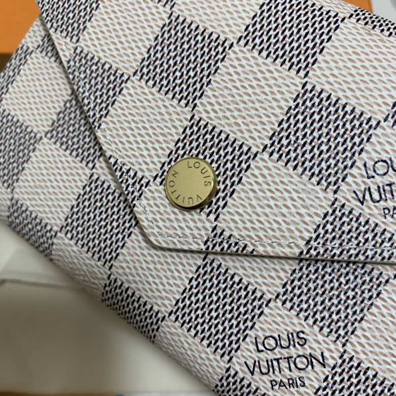 高仿LV女包VICTORINE棋盤格/水波紋短款錢包錢夾 N64022￥880.00的图片-高仿LV包包、高仿lv錢包