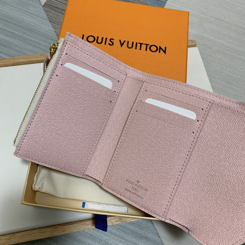 高仿LV女包VICTORINE棋盤格/水波紋短款錢包錢夾 N64022￥880.00的图片-高仿LV包包、高仿lv錢包