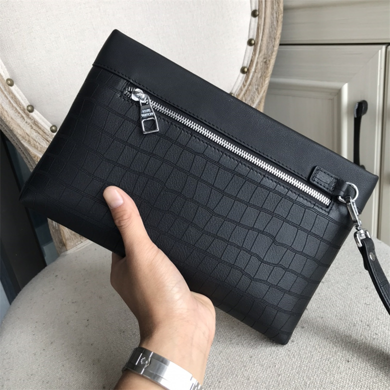 2022最新款式LV進口鹿皮紋花皮男士手拿包 9849-4￥1280.00的图片-高仿LV包包、高仿lv錢包