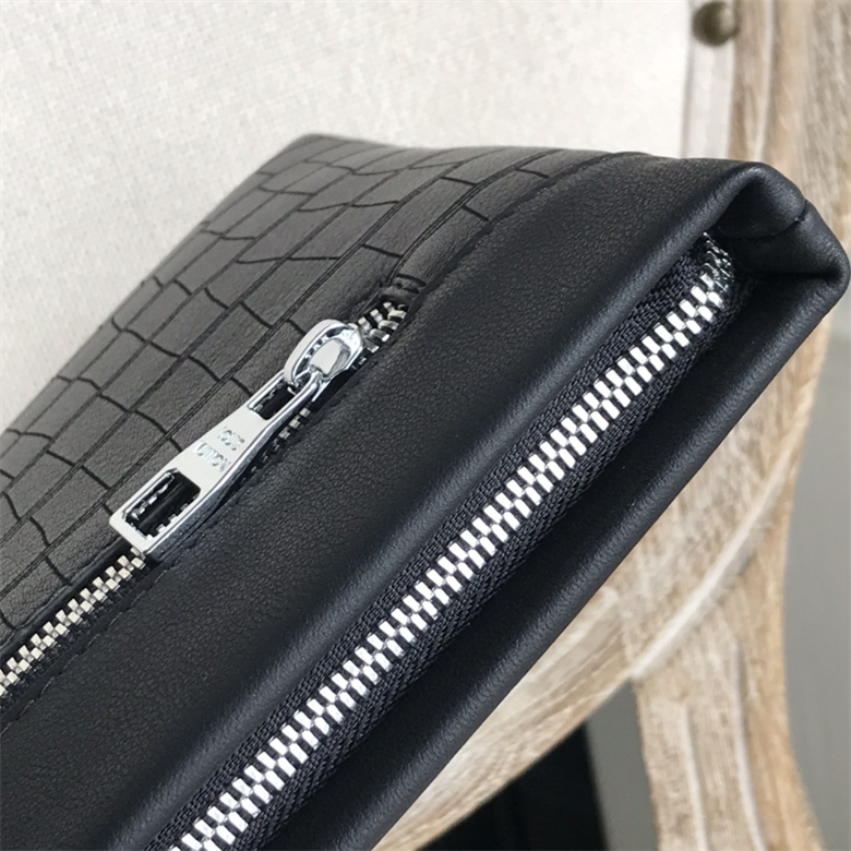 2022最新款式LV進口鹿皮紋花皮男士手拿包 9849-4￥1280.00的图片-高仿LV包包、高仿lv錢包