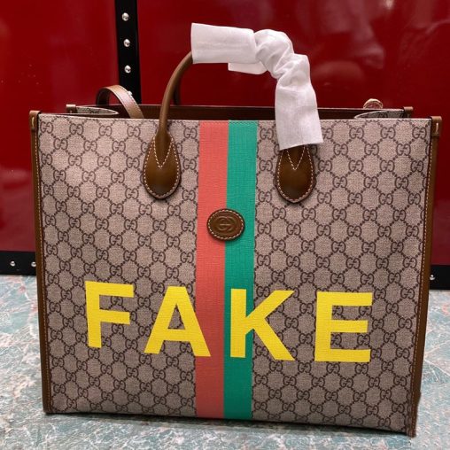 Gucci購物袋 Fake/Not印花大號托特包 630353￥1880.00