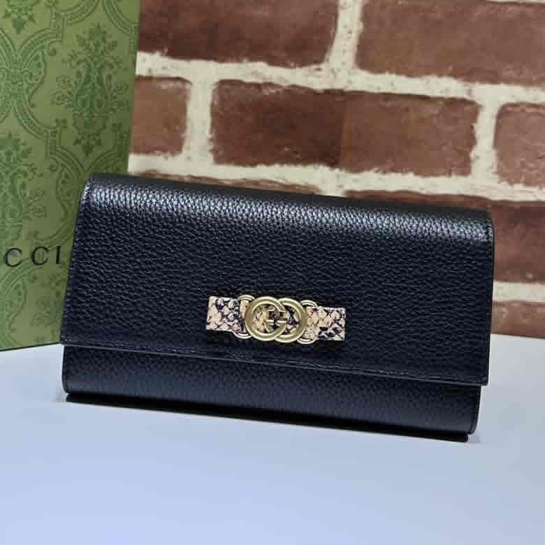 GUCCI古馳23秋冬女士錢包 750461黑色￥780.00的图片-高仿古奇包包Gucci、高仿古奇錢包Gucci