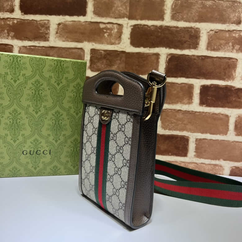 GUCCI古馳啡膠/紅綠帶小斜挎包699770￥980.00的图片-高仿古奇包包Gucci、高仿古奇錢包Gucci