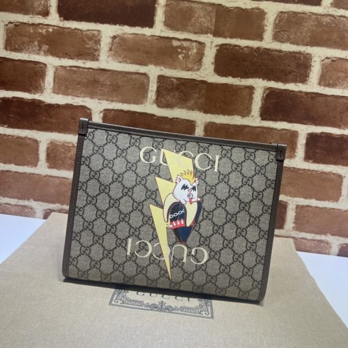 高仿GUCCI古馳印花手拿包703805￥980.00