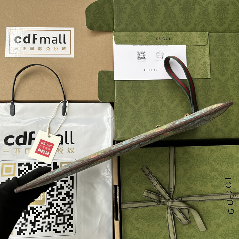 高仿古奇手包2022新年老虎和花朵印花米色和烏木色688378￥980.00的图片-高仿古奇包包Gucci、高仿古奇錢包Gucci