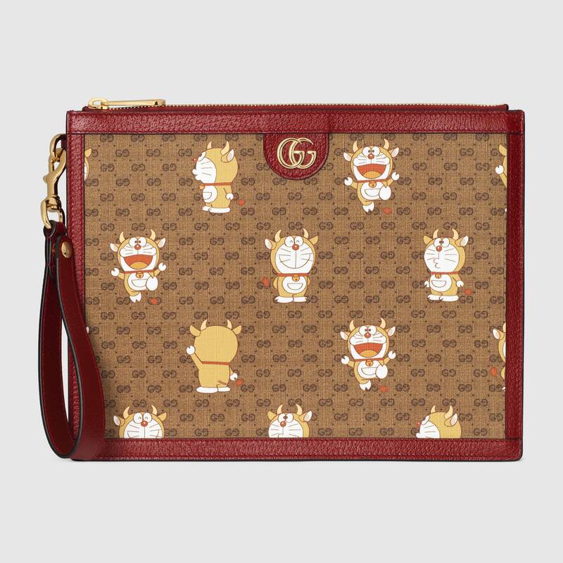 古奇哆啦A夢機器貓男女同款高仿信封包手拿包手包654503￥980.00的图片-高仿古奇包包Gucci、高仿古奇錢包Gucci