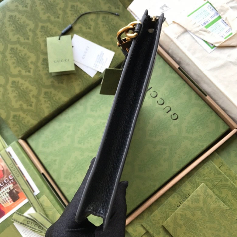 古奇手包價格 GucciSupreme手包547077黑色全皮￥1280.00的图片-高仿古奇包包Gucci、高仿古奇錢包Gucci