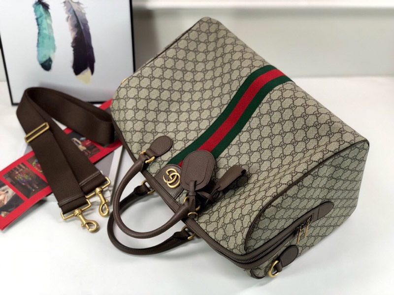 古奇Gucci原單旅行袋Ophidia繫列中號GG隨身旅行包 547953啡￥2480.00的图片-高仿古奇包包Gucci、高仿古奇旅行袋/行李箱Gucci