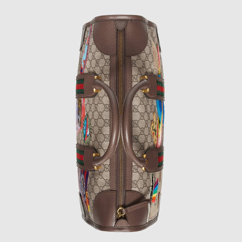 Gucci 古馳 Gucci Courrier繫列柔軟高級人造帆佈行李包 男459311 K9RMT 8343￥1480.00的图片-高仿古奇包包Gucci、高仿古奇旅行袋/行李箱Gucci