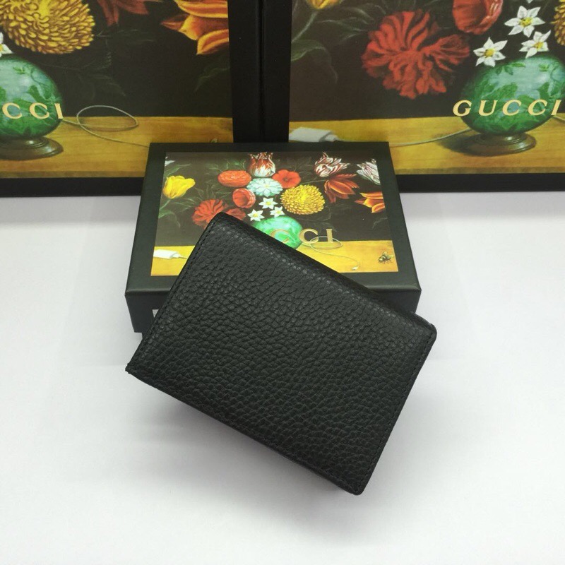 精仿Gucci零錢包蝴蝶裝飾皮革卡片夾499361黑色￥880.00的图片-高仿古奇包包Gucci、高仿古奇錢包Gucci
