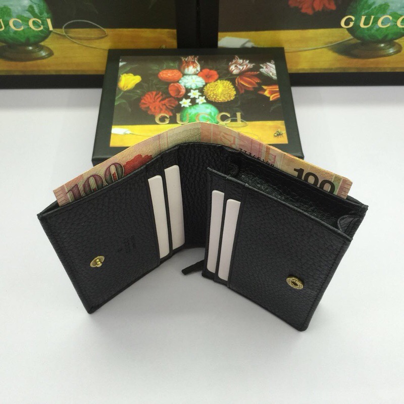 精仿Gucci零錢包蝴蝶裝飾皮革卡片夾499361黑色￥880.00的图片-高仿古奇包包Gucci、高仿古奇錢包Gucci