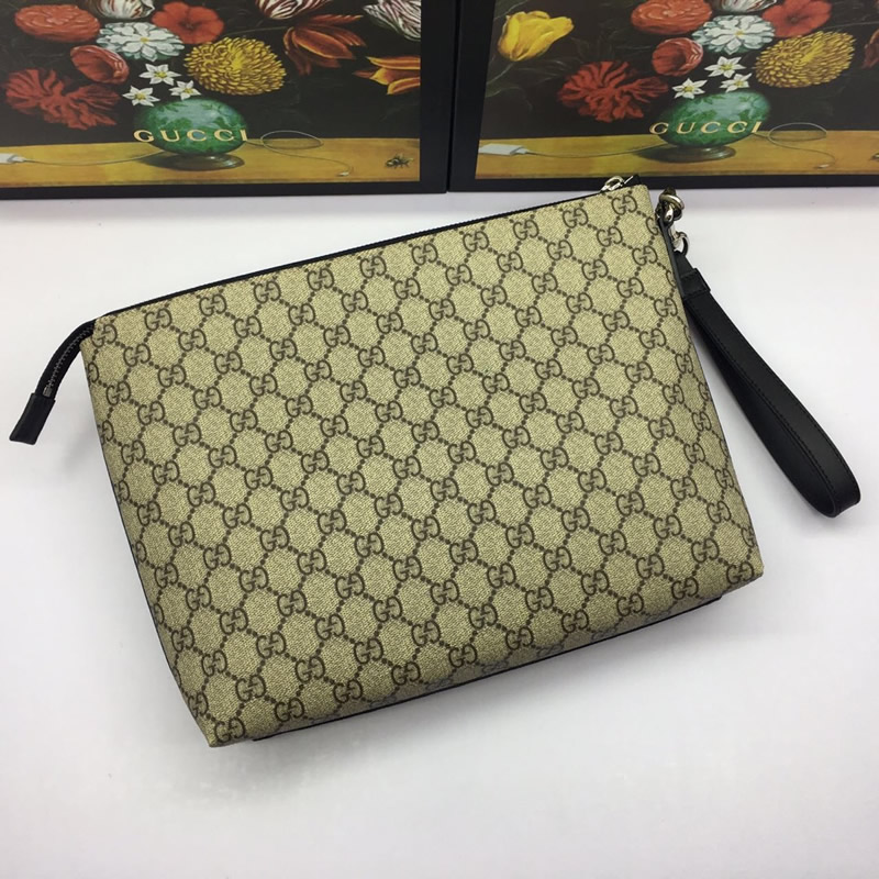 頂級高仿Gucci大手包Gucci Signature柔軟皮革男包 473881杏色￥1280.00的图片-高仿古奇包包Gucci、高仿古奇錢包Gucci