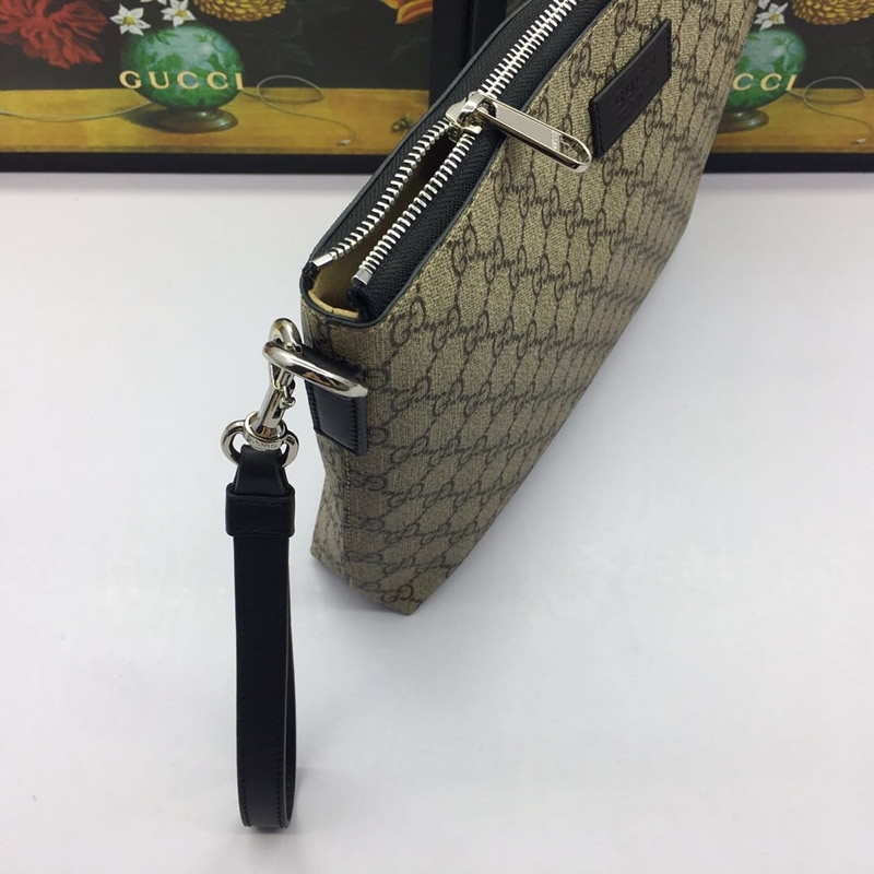 頂級高仿Gucci大手包Gucci Signature柔軟皮革男包 473881杏色￥1280.00的图片-高仿古奇包包Gucci、高仿古奇錢包Gucci