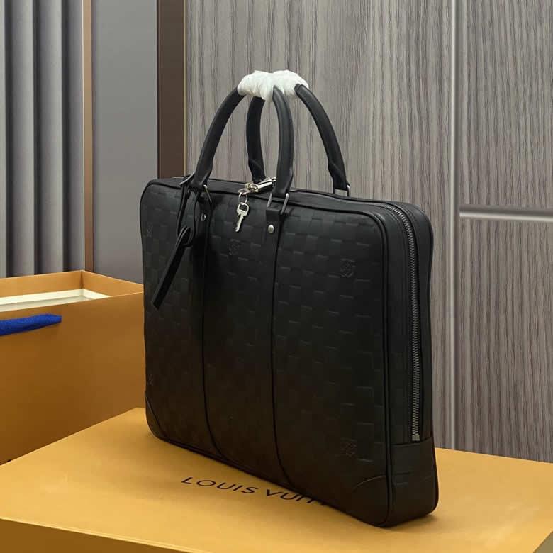 LV包包黑色公文包新款棋盤格包新款包 N41146￥1980.00的图片-高仿LV包包、高仿lv男包