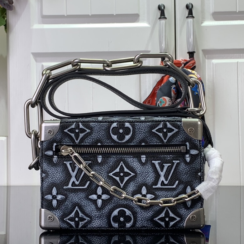 LV軟盒子頂級原單手袋trunk限量minibox盒子鏈條包男女通用M44480￥1580.00的图片-高仿LV包包、高仿lv男包