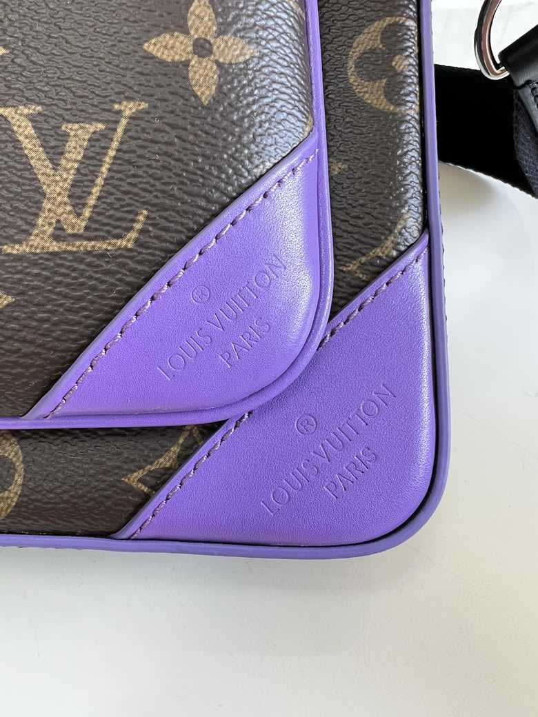 高仿lv男士郵差包Monogram Macassar 帆佈塑造靈活構型 M46266￥1480.00的图片-高仿LV包包、高仿lv男包