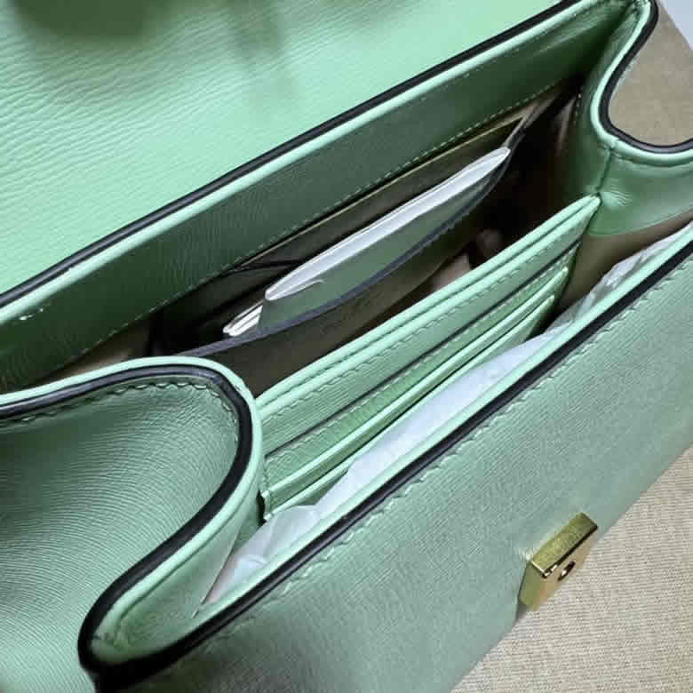 GUCCI古馳Horsebit 1955繫列手提包703848綠￥1680.00的图片-高仿古奇包包Gucci、高仿古奇女包Gucci