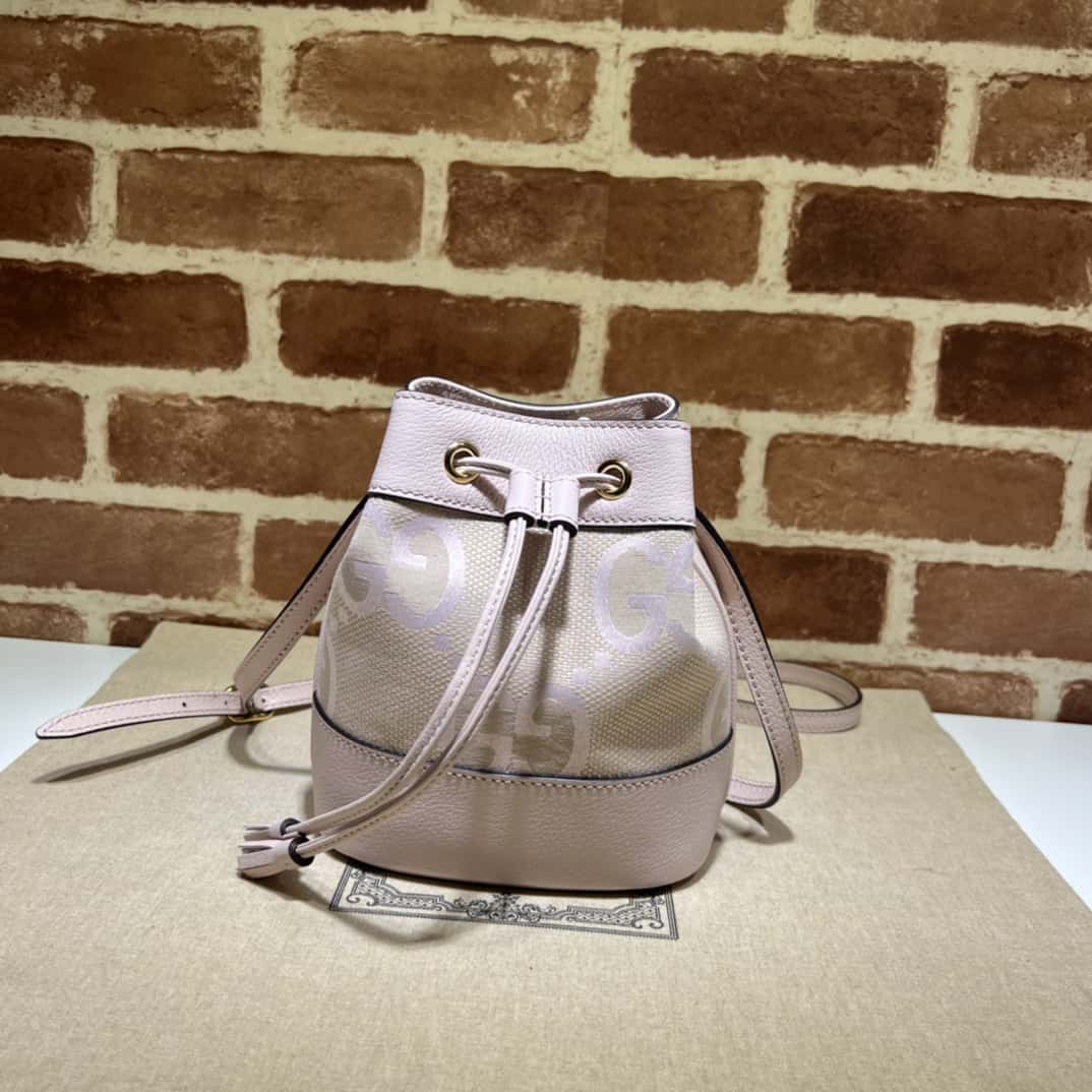 GUCCI古馳Ophidia繫列超級雙G迷妳水桶包550620粉￥1280.00的图片-高仿古奇包包Gucci、高仿古奇女包Gucci