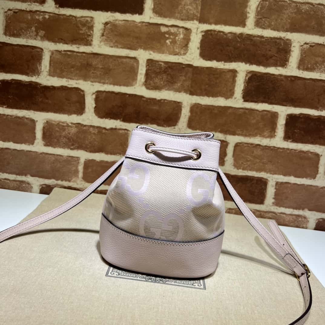GUCCI古馳Ophidia繫列超級雙G迷妳水桶包550620粉￥1280.00的图片-高仿古奇包包Gucci、高仿古奇女包Gucci
