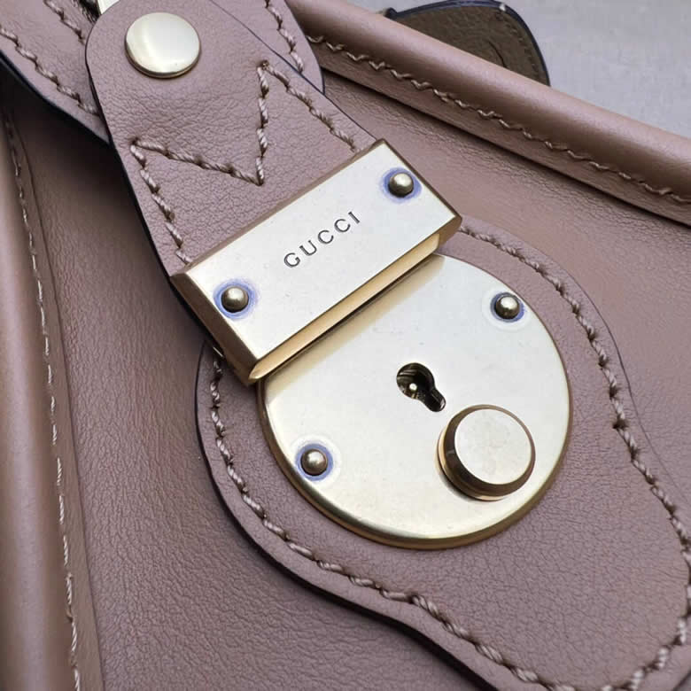 精仿GUCCI古馳雙G迷妳手提包715771棕色￥1980.00的图片-高仿古奇包包Gucci、高仿古奇女包Gucci