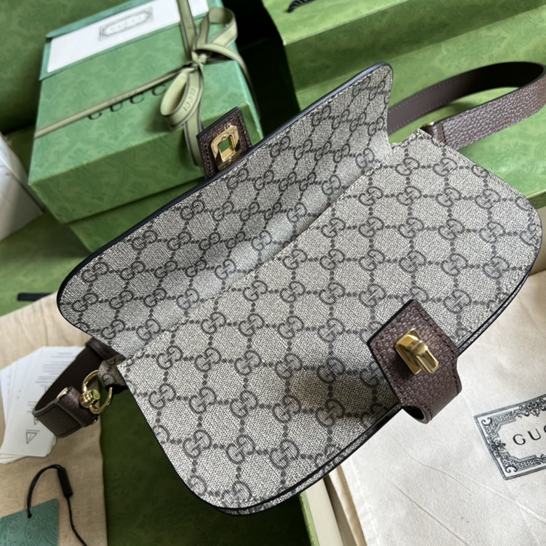 高仿古奇女包米色和烏木色GG Supreme帆佈718154￥1４８０.00的图片-高仿古奇包包Gucci、高仿古奇女包Gucci