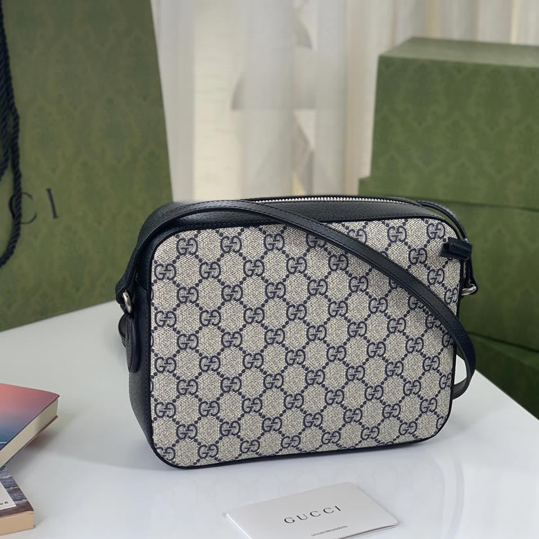 Gucci馬銜扣1955繫列小號手袋Gucci郵差包 645454海藍色￥１４８０．００的图片-高仿古奇包包Gucci、高仿古奇女包Gucci