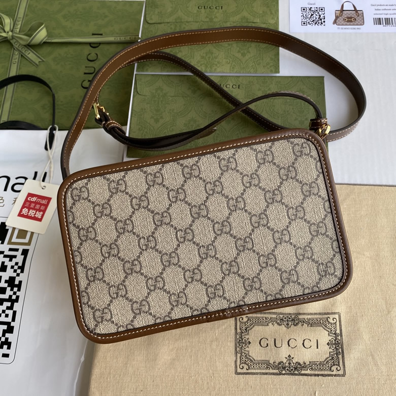 Gucci飾互扣式雙G迷妳手袋GG背包Gucci復古相機包 658572藍色￥15８０.00的图片-高仿古奇包包Gucci、高仿古奇女包Gucci