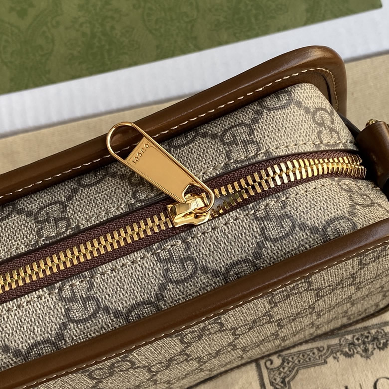 Gucci飾互扣式雙G迷妳手袋GG背包Gucci復古相機包 658572藍色￥15８０.00的图片-高仿古奇包包Gucci、高仿古奇女包Gucci