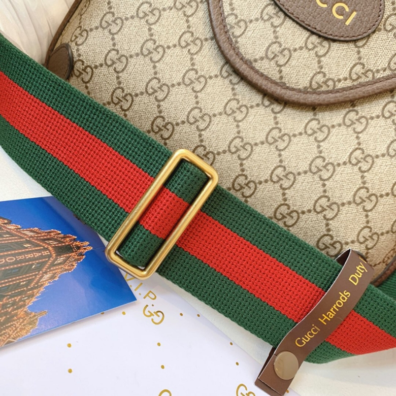 原單古馳男包Neo Vintage GG中號郵差包紅色皮革滾邊598604￥1480.00的图片-高仿古奇包包Gucci、高仿古奇男包Gucci