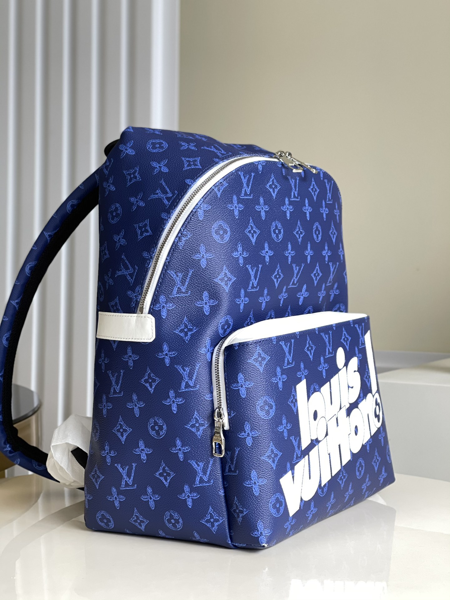 LV 原單雙肩包取材復古 Monogram 塗層帆佈的图片-高仿LV包包、高仿lv女包