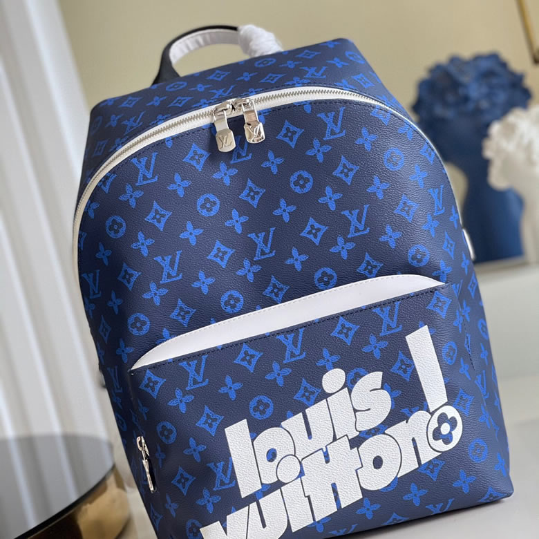 LV高仿男包圖片 LVMonogramEclipse雙肩包M46118藍花¥1880.00的图片-高仿LV包包、高仿lv男包 LV高仿男包圖片 LVMonogramEclipse雙肩包M46118藍花¥1880.00的图片-高仿LV包包、高仿lv男包