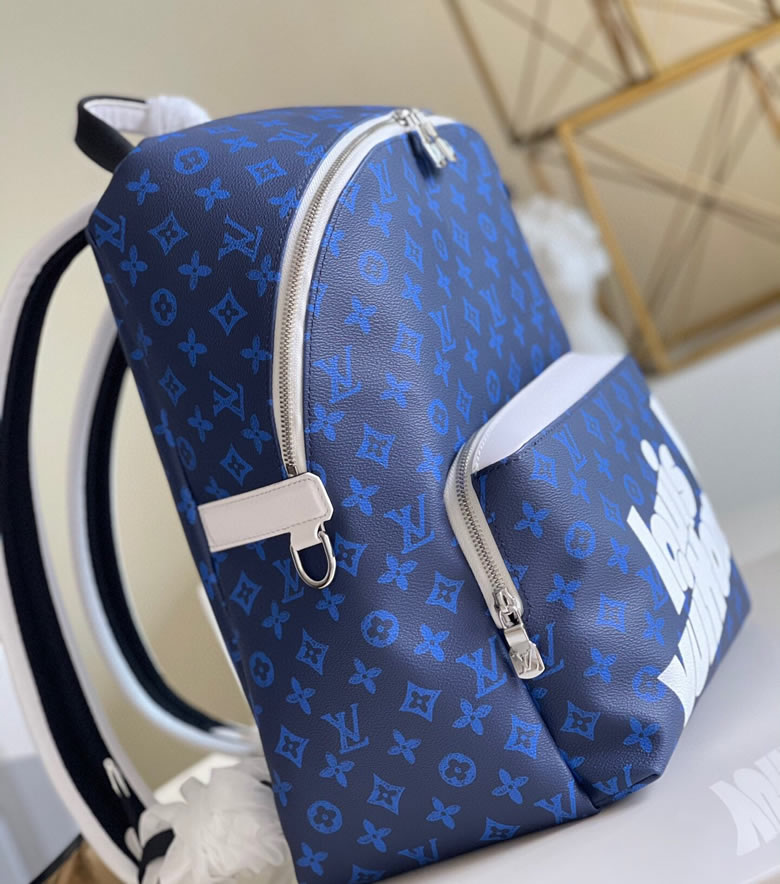 LV高仿男包圖片 LVMonogramEclipse雙肩包M46118藍花¥1880.00的图片-高仿LV包包、高仿lv男包 LV高仿男包圖片 LVMonogramEclipse雙肩包M46118藍花¥1880.00的图片-高仿LV包包、高仿lv男包