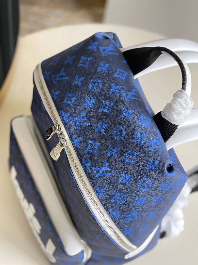 LV高仿男包圖片 LVMonogramEclipse雙肩包M46118藍花¥1880.00的图片-高仿LV包包、高仿lv男包 LV高仿男包圖片 LVMonogramEclipse雙肩包M46118藍花¥1880.00的图片-高仿LV包包、高仿lv男包