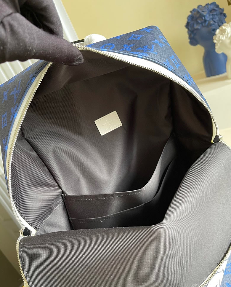 LV高仿男包圖片 LVMonogramEclipse雙肩包M46118藍花¥1880.00的图片-高仿LV包包、高仿lv男包 LV高仿男包圖片 LVMonogramEclipse雙肩包M46118藍花¥1880.00的图片-高仿LV包包、高仿lv男包