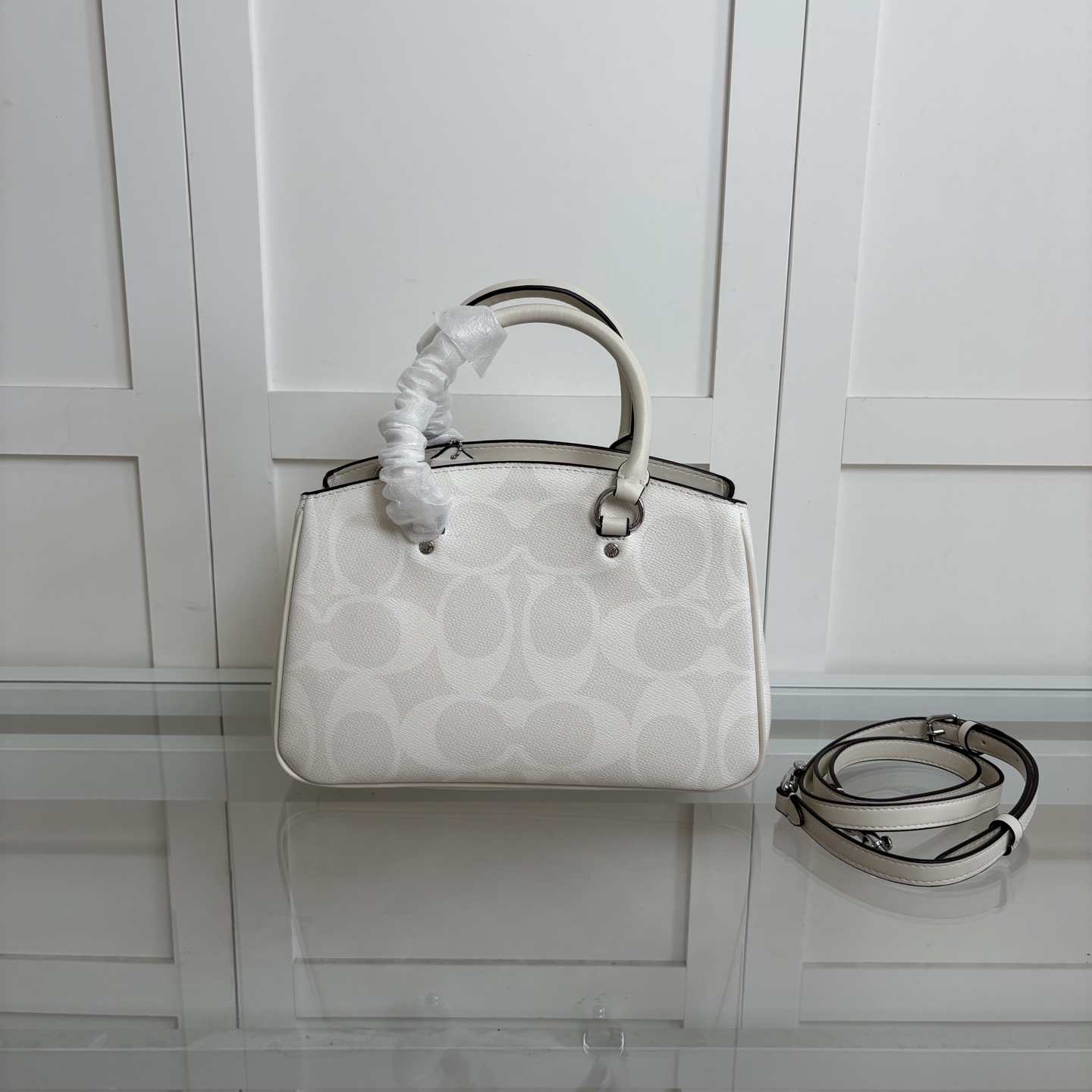 高仿包COACH/蔻馳奧萊女士老花SAVANNAH小號CARRYALL手提斜挎包的图片-高仿蔻馳包包coach