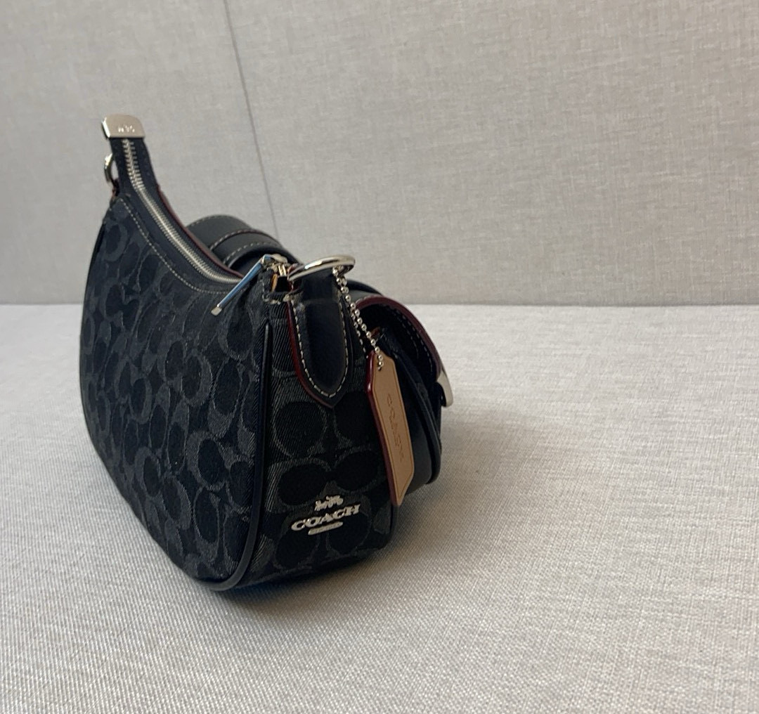 一比一原單包COACH/蔻馳中古腋下法棍包麻將包的图片-高仿蔻馳包包coach