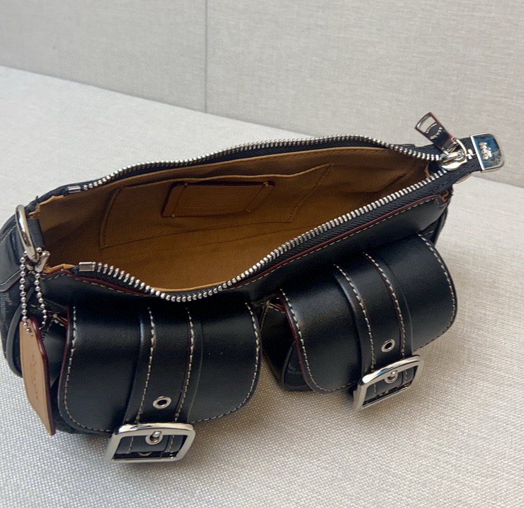 一比一原單包COACH/蔻馳中古腋下法棍包麻將包的图片-高仿蔻馳包包coach