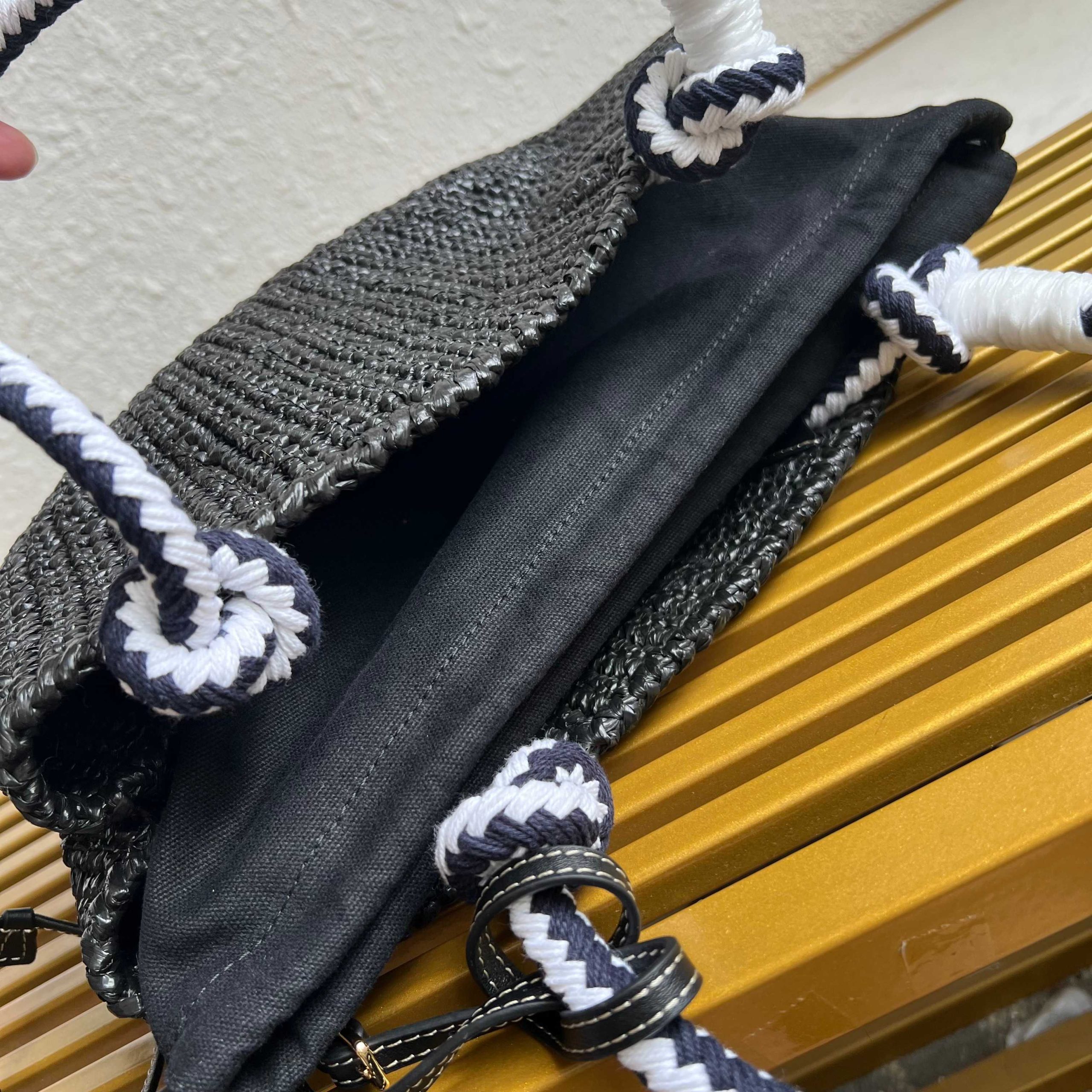 【頂級原單普拉達】高仿包 新款編織菜籃子的图片-高仿普拉达包包