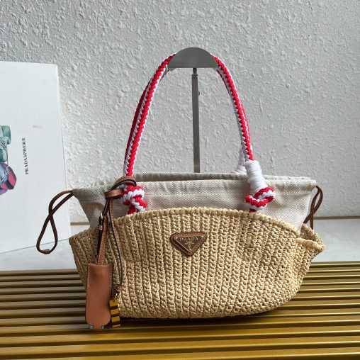 【頂級原單】 新款編織菜籃子高仿原單包包普拉達