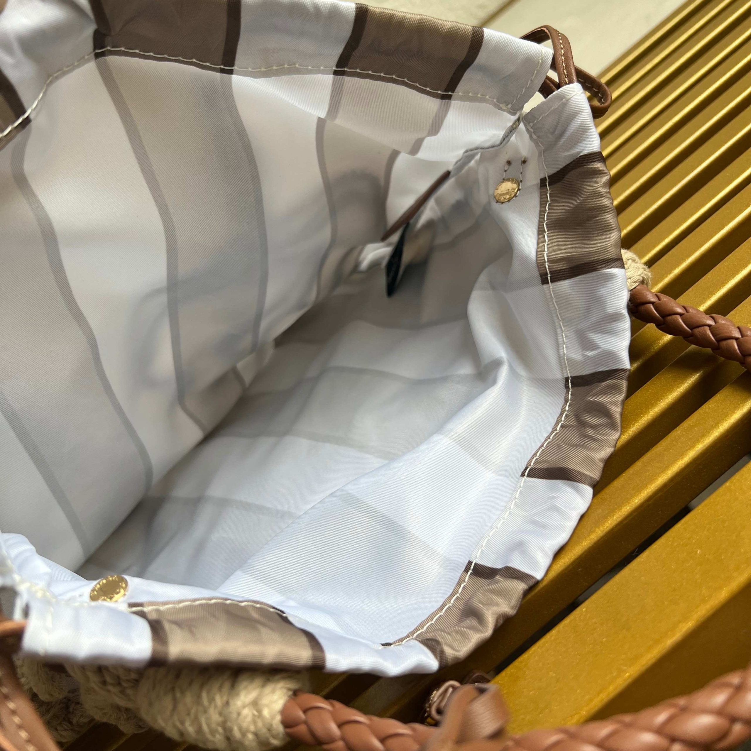 【頂級原單】新品編織1BC111棉質花邊手袋一比一高仿包普拉達的图片-高仿普拉达包包 【頂級原單】新品編織1BC111棉質花邊手袋一比一高仿包普拉達的图片-高仿普拉达包包