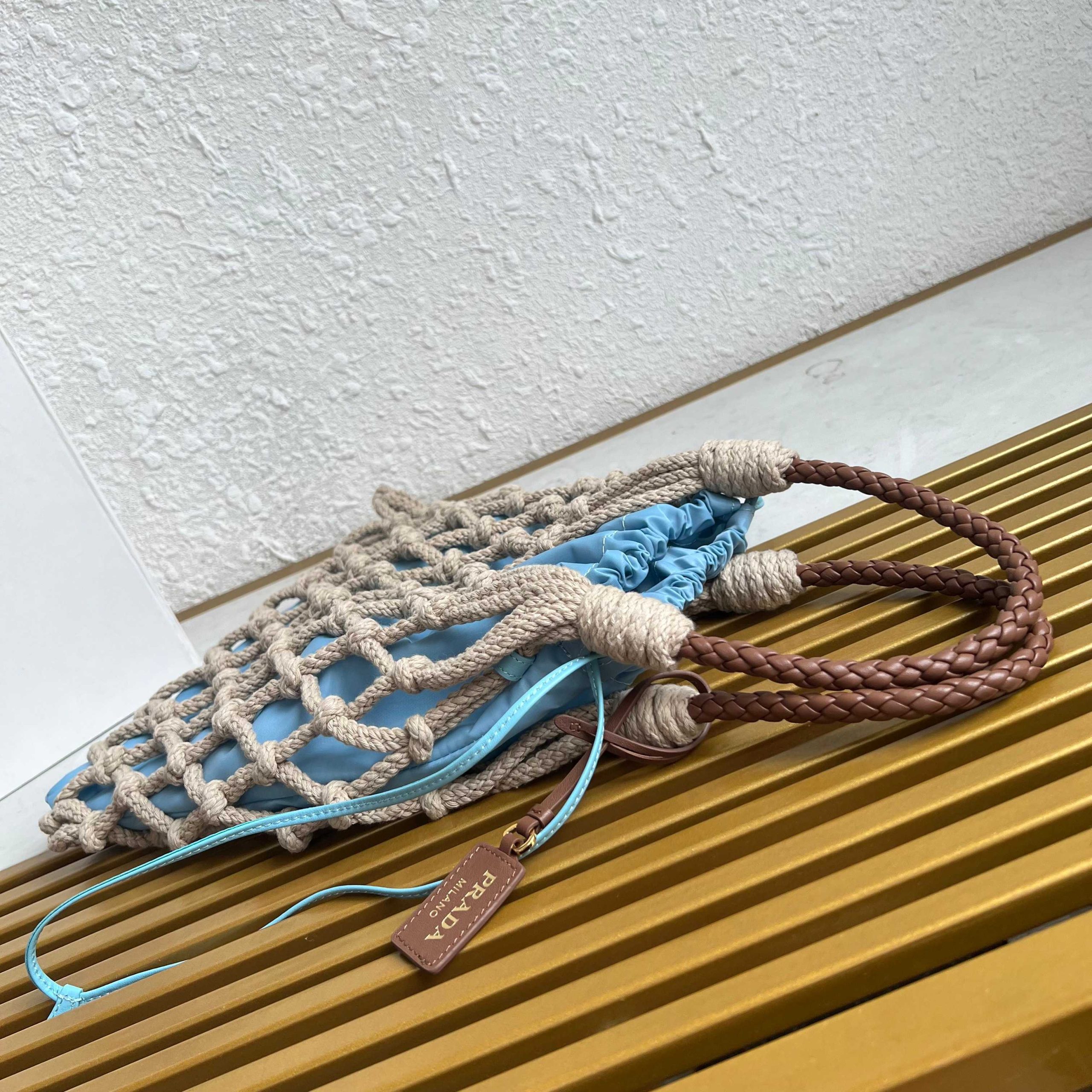 【頂級原單普拉達】🎉新品編織🎉1BC111棉質花邊高仿手袋的图片-高仿普拉达包包 【頂級原單普拉達】🎉新品編織🎉1BC111棉質花邊高仿手袋的图片-高仿普拉达包包