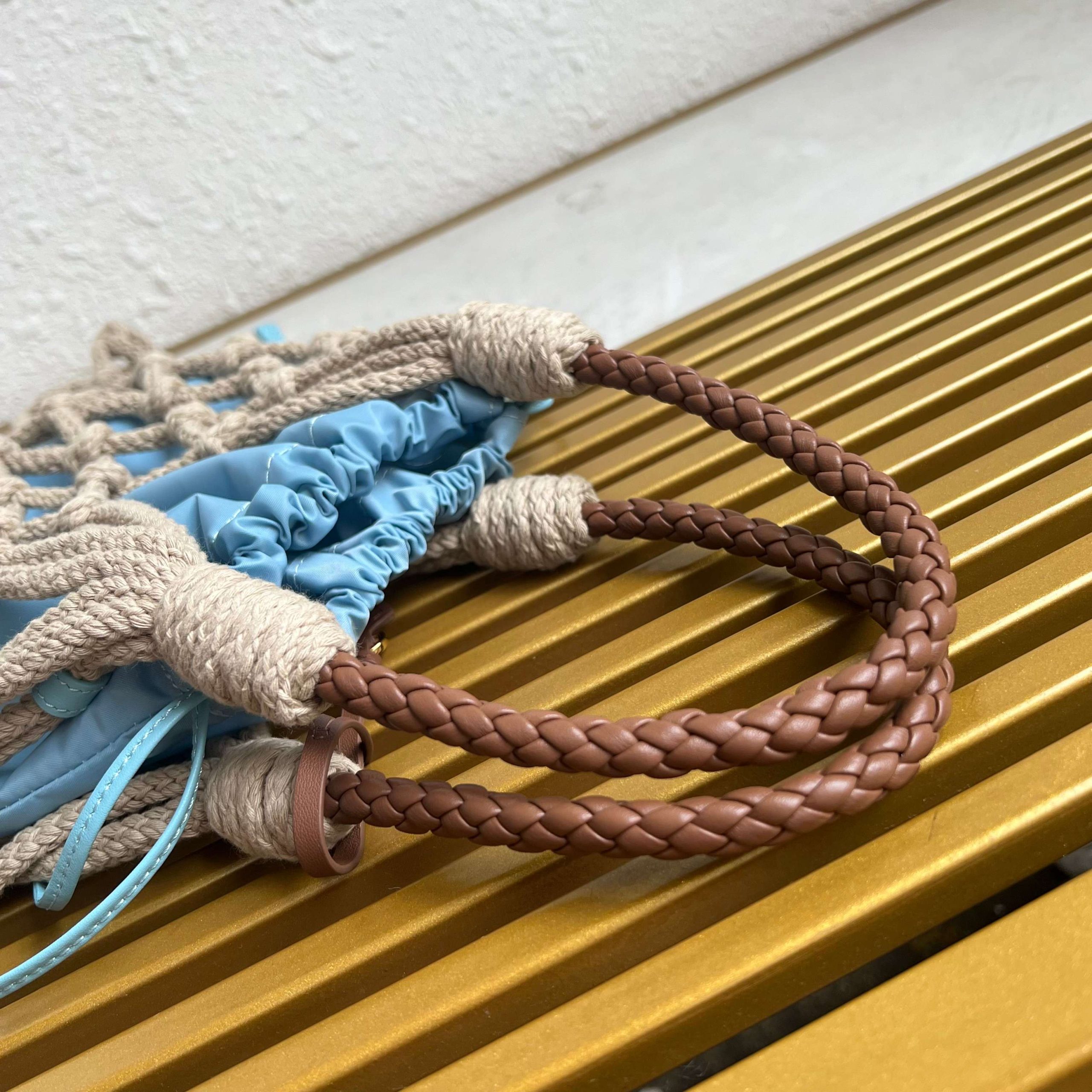 【頂級原單普拉達】🎉新品編織🎉1BC111棉質花邊高仿手袋的图片-高仿普拉达包包 【頂級原單普拉達】🎉新品編織🎉1BC111棉質花邊高仿手袋的图片-高仿普拉达包包